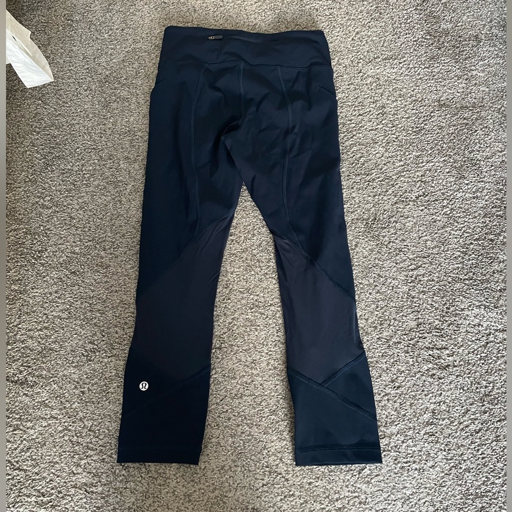 Lululemon navy mesh leggings